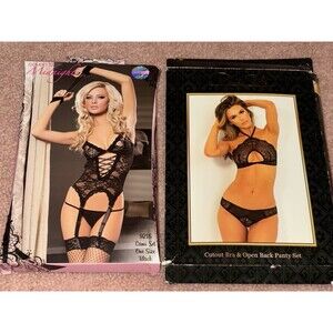 Lingerie Set Rene Rofe Seven Til Midnight Cutout Bra And Panty Set Cami Set